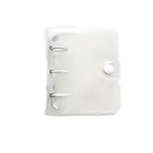 Мини-блокнот с 3 отверстиями, для записей с отрывными листами, аксессуары, дневник, органайзер из ПВХ, прозрачная полипропиленовая бумага на молнии, P3A9