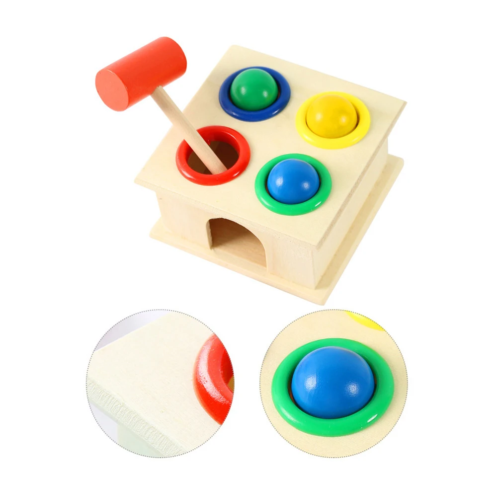 Colorful Wooden Hammer Bar Box Toy Beat Fight Sound Children Early Education Educational Toys | Игрушки и хобби