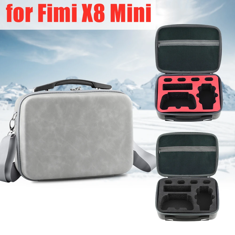 

Storage Bag Carrying Case for Fimi X8 Mini Camera Drone Leather Shoulder Bag Anti-Collision Battery Controller Storage Handbag