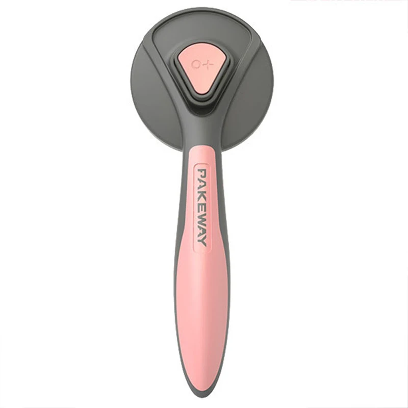

One Key Dog Hair Self Cleaning Comb Special Pin Needle Massage Cleaner Pet Brush for Dog Cats Short Long Hair Remover
