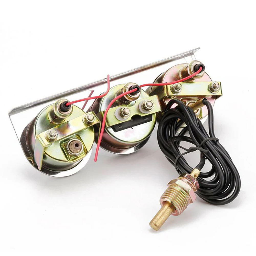 

12V Car Riple Combination Instrument Oil Pressure Water Temperature And Current Auto Modified Mechanical Combination
