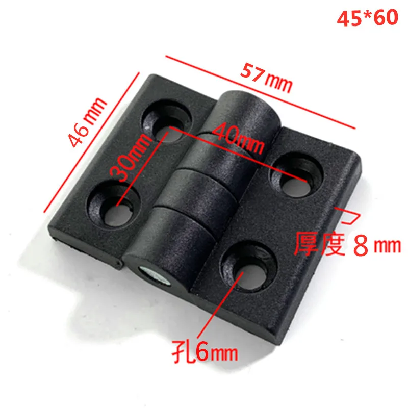 10PCS/set ABS engineering plastic nylon hinge103*82mm 60 * 45 industrial jumbo durable | Door Hinges