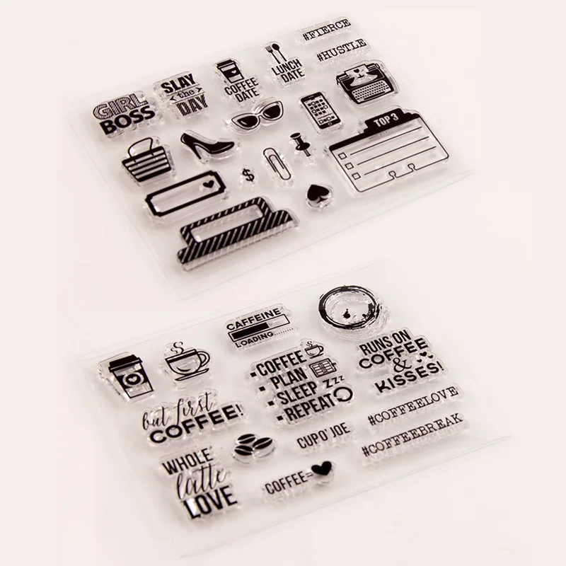 1 шт. фотоальбом Декоративная Прозрачная силиконовая печать/печать маленький