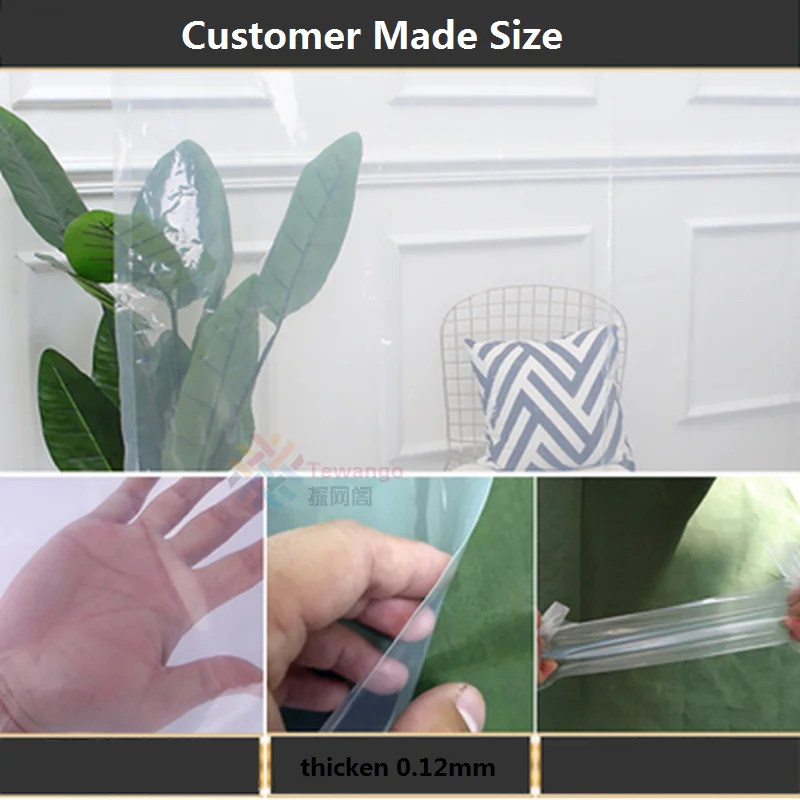 

0.12MM Thicken Transparent Rainproof Cloth Garden Balcony Greenhouse Succulent Plants Tarpaulin Car Truck Baffle Roof Cover