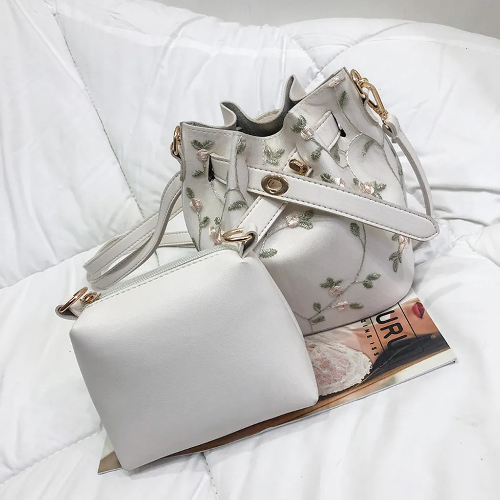 Новинка 2019 женская сумка через плечо с жемчугом из искусственной кожи вышитыми