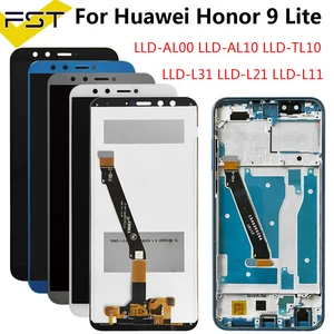 ЖК-экран для Honor 9 Lite с сенсорным экраном, сменный ЖК-экран с рамкой для Huawei Honor 9 Lite, LLD, L31, L22A