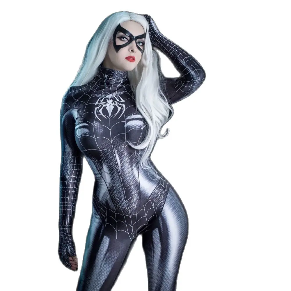 

Женский костюм для косплея Zentai, красный, черный, карнавальный костюм, супердевушка супергерой