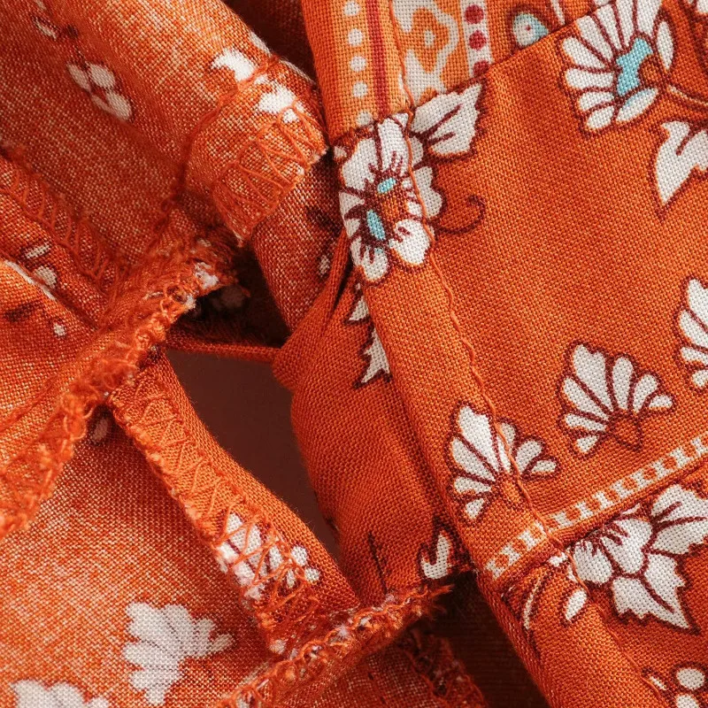 

Women dress Engineered print Summer dress elegant Bohemian Vacation dresses V-neck Casual onepiece vestidos verano 2020