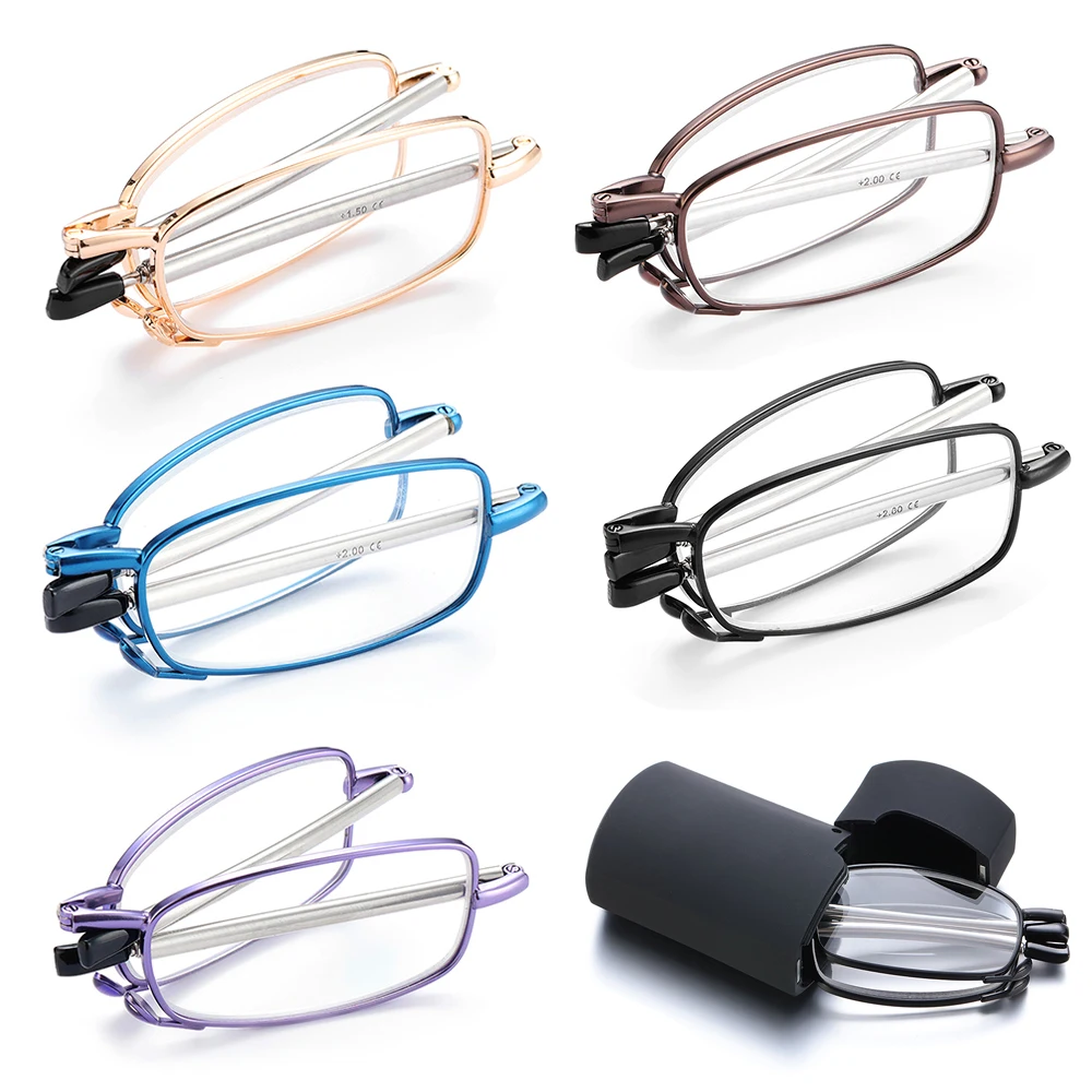 Очки для чтения складные унисекс Модные Портативные при пресбиопии с маленькой