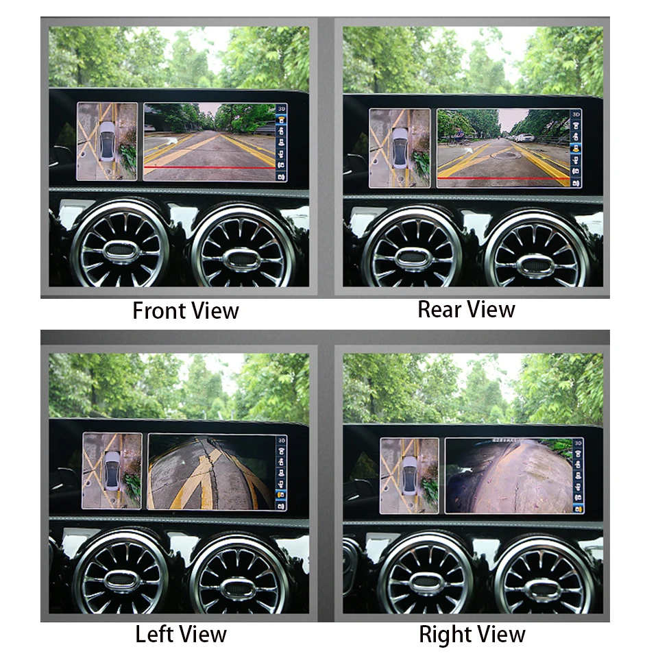 Автомобильный панорамный датчик парковки 360 &quotптичий глаз&quot с полным обзором 4
