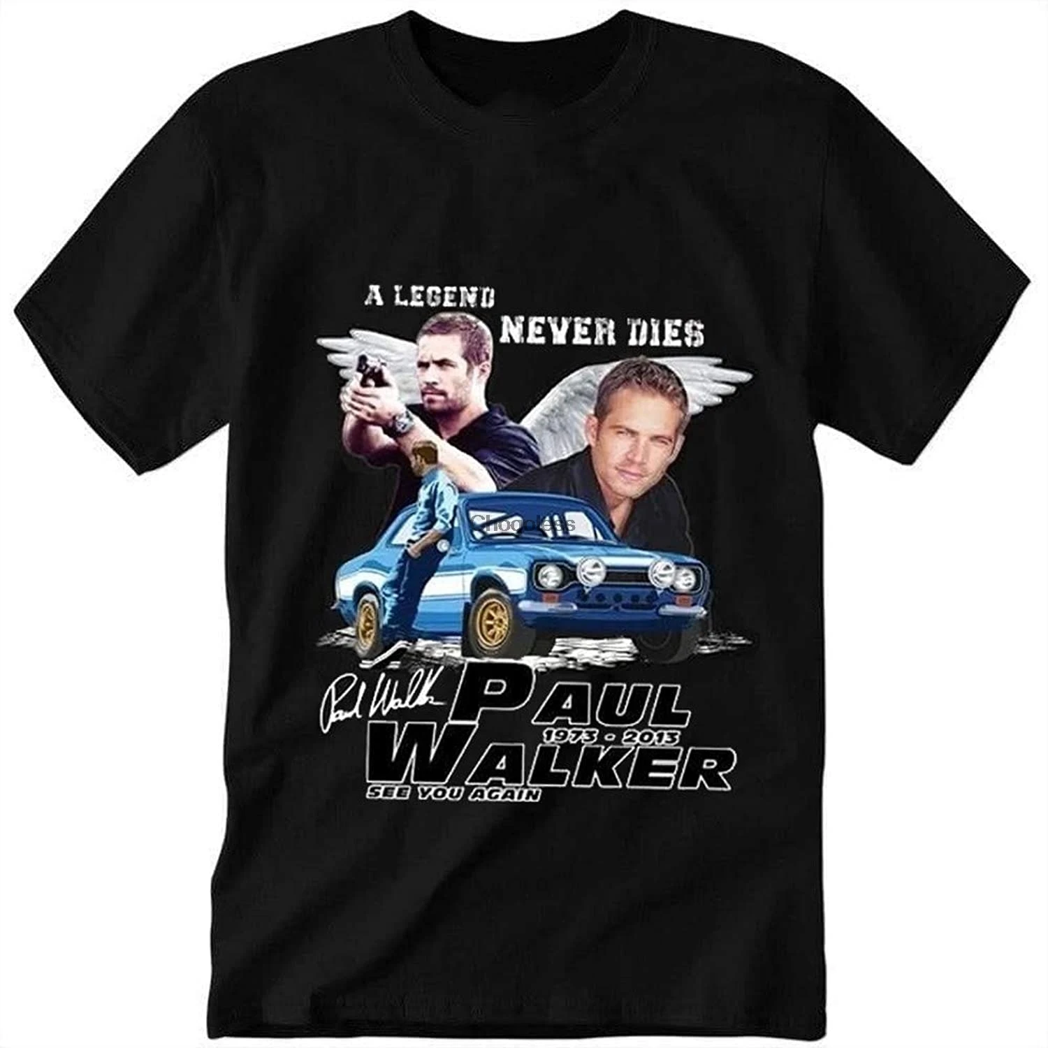 Футболка унисекс с надписью A Legends Never Die Paul Walker Подарочная рубашка для мужчин и