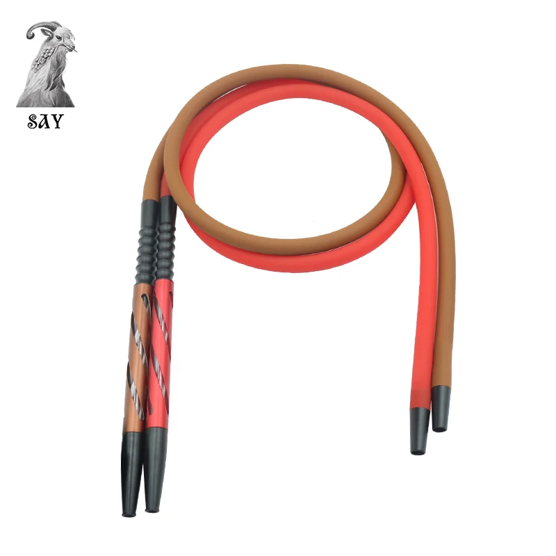 

SY Aluminum Alloy Hookah Handle With Silicon Hose Hookah Shisha Nargile Sheesha Narguile Chicha Cachimbas Water Pipe Accessories
