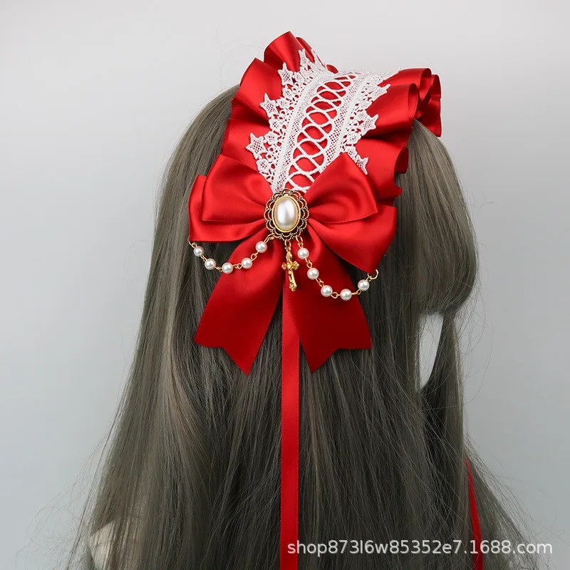 Лолита повязка на голову Готическая Diablo серии убить крест ручка в форме ангела