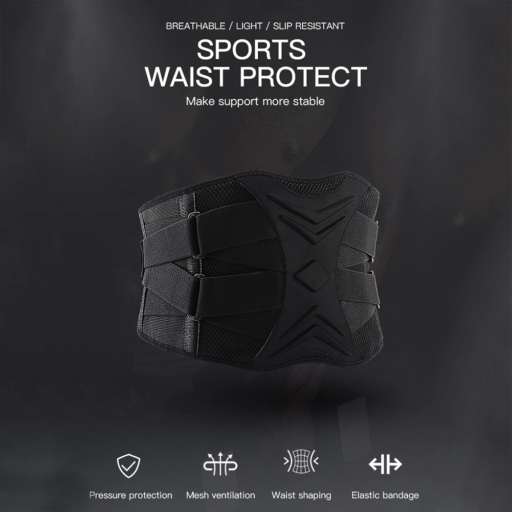 

Adjustable Waist Support Belt Compression Elastic Lumbar Back Protective Brace for Effective Working-out Accessories