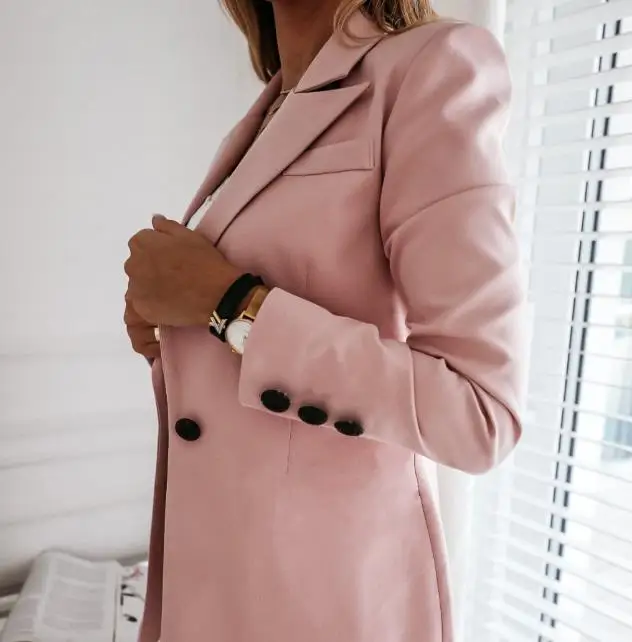 

Women Fashion Elegant Blazers, One Buttons Solid Color Long Sleeve Casual Jacket Coats