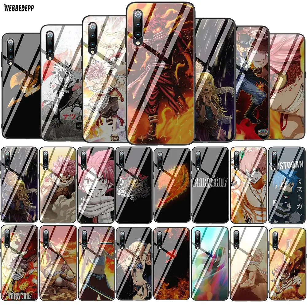 Мягкий чехол из закаленного стекла с аниме мангой и хвостом Феи для Xiaomi Redmi Note 5 6 7