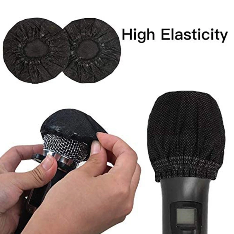 100 Pcs Disposable Microphone Covers Windscreen Mic Handheld Protective Cap For Karaoke | Электроника