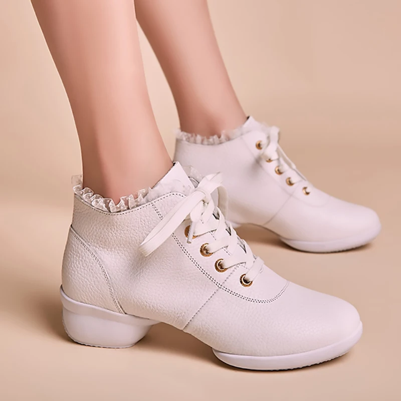 Латинская танцевальная обувь из натуральной кожи для женщин и девочек BallroomTango