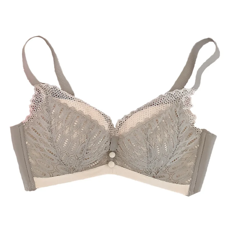 

Original Lace Wireless Push-up Adjustable Breast Holding Girl Size Underwear Women's Upper Support Large Boob Size Concealing Br