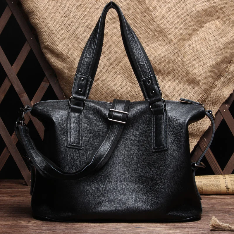 

Korean fashion cowhide women's handbag large capacity multi-functional one shoulder messenger bag leather bag women's bag