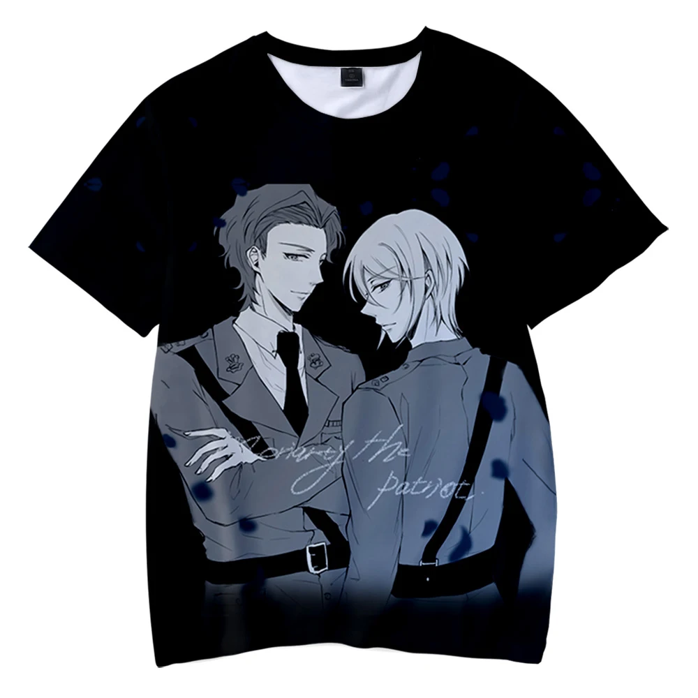 

Japanese Anime Moriarty the Patriot 3D Print Children T-shirt Boy Girl Kids Short Sleeve FeiYi666