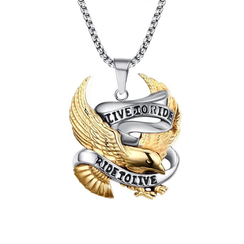 Мужской кулон в виде орла ожерелье из нержавеющей стали ювелирное изделие