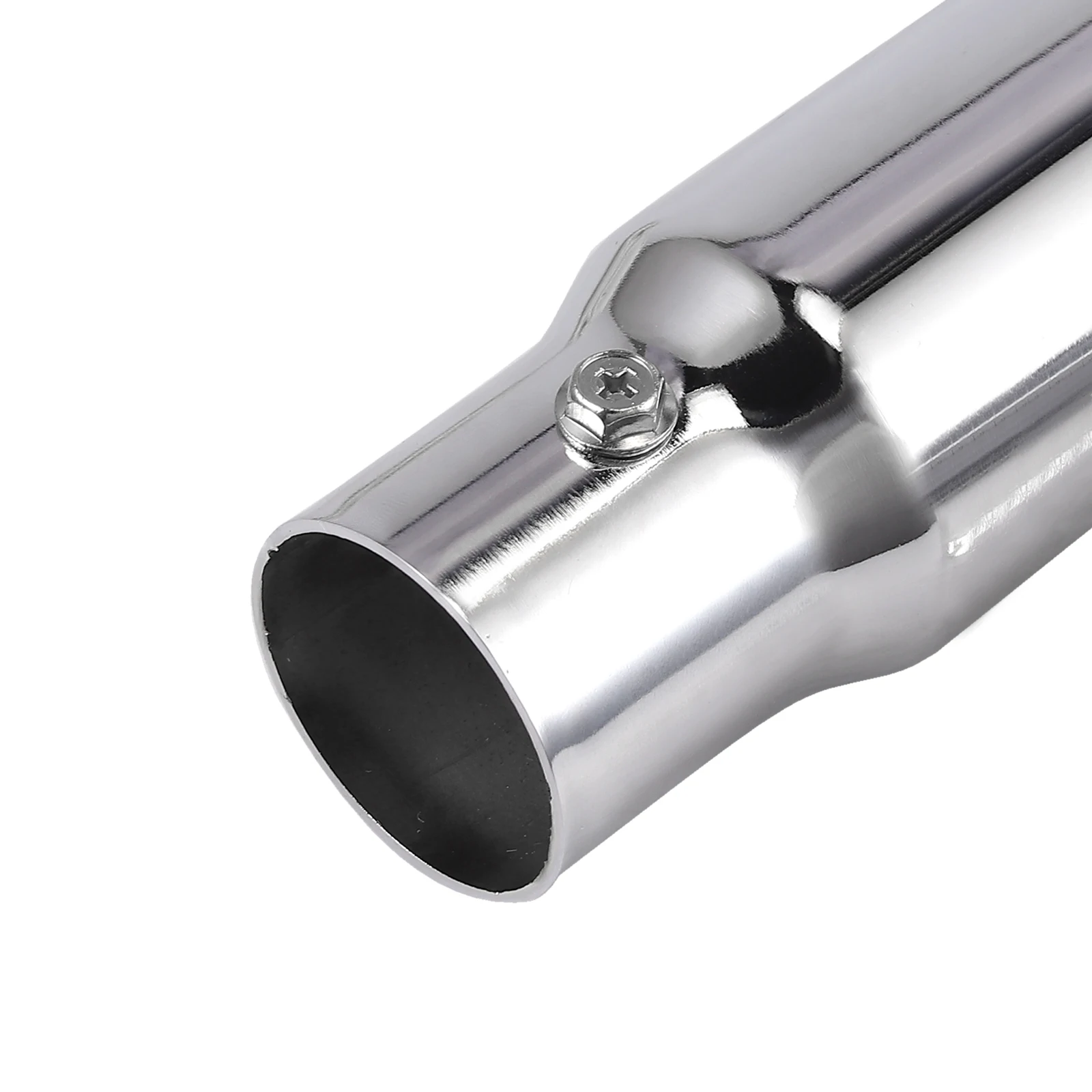 Justech 2 шт. 12 дюймов универсальная выхлопная железная труба Серебряный Железный