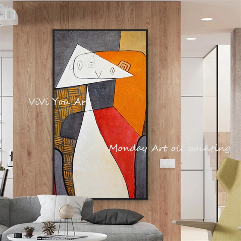 

Nordic Style oil paintings hand painted Abstract Canvas Paintings Art Picasso pictures Wall Pictures For Living Room Home Decor