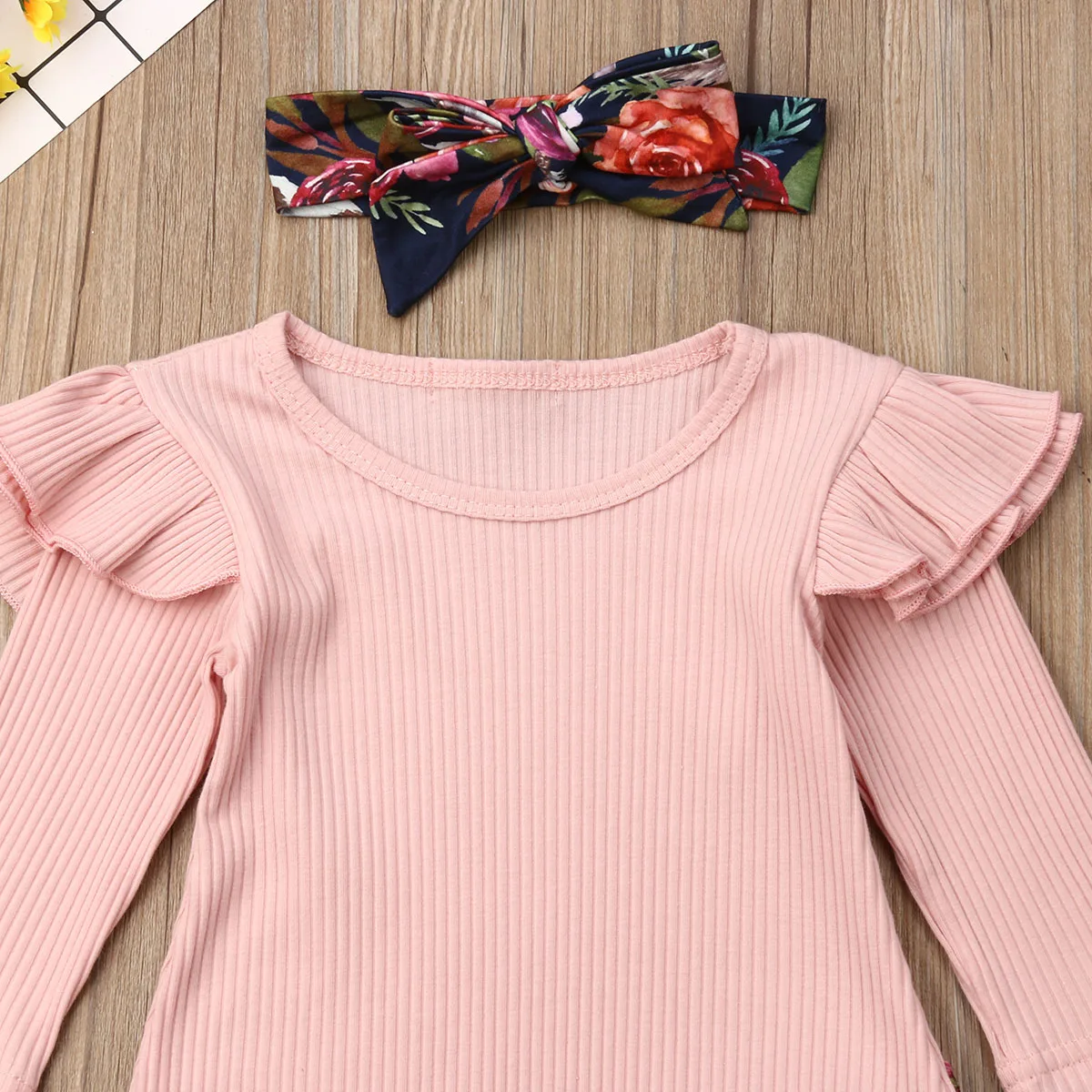 3 предмета одежда для маленьких девочек платье с оборками футболка длинными