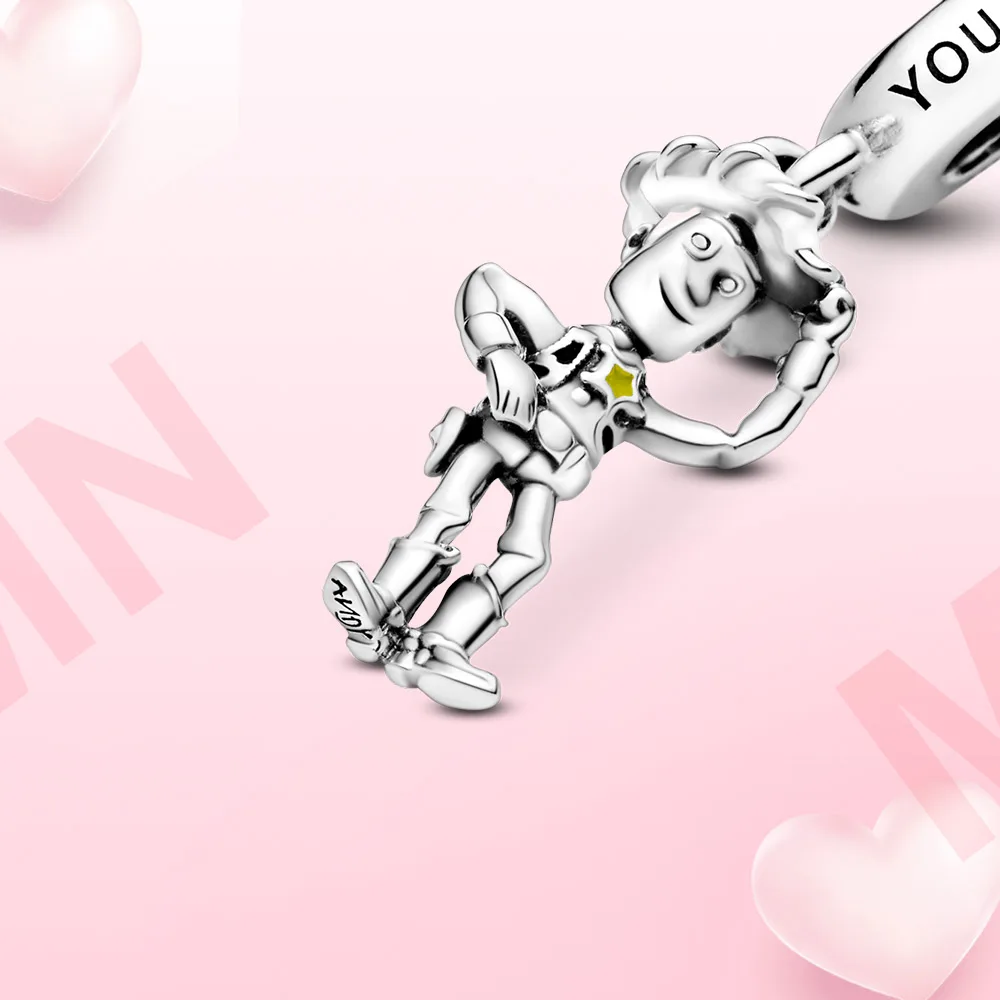 

925 Sterling Silver Charm Woody Pendant Charm Fit Original Pandora Bracelet Women jewelry diy gift