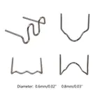 600 шт Precut 0,60,8 мм волнистые плоские скобы для горячего степлера для пластикового степлера ремонтный сварочный аппарат C63D