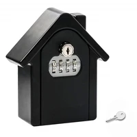 combination resettable code key safe lock storage box outdoor password security waterproof push button case