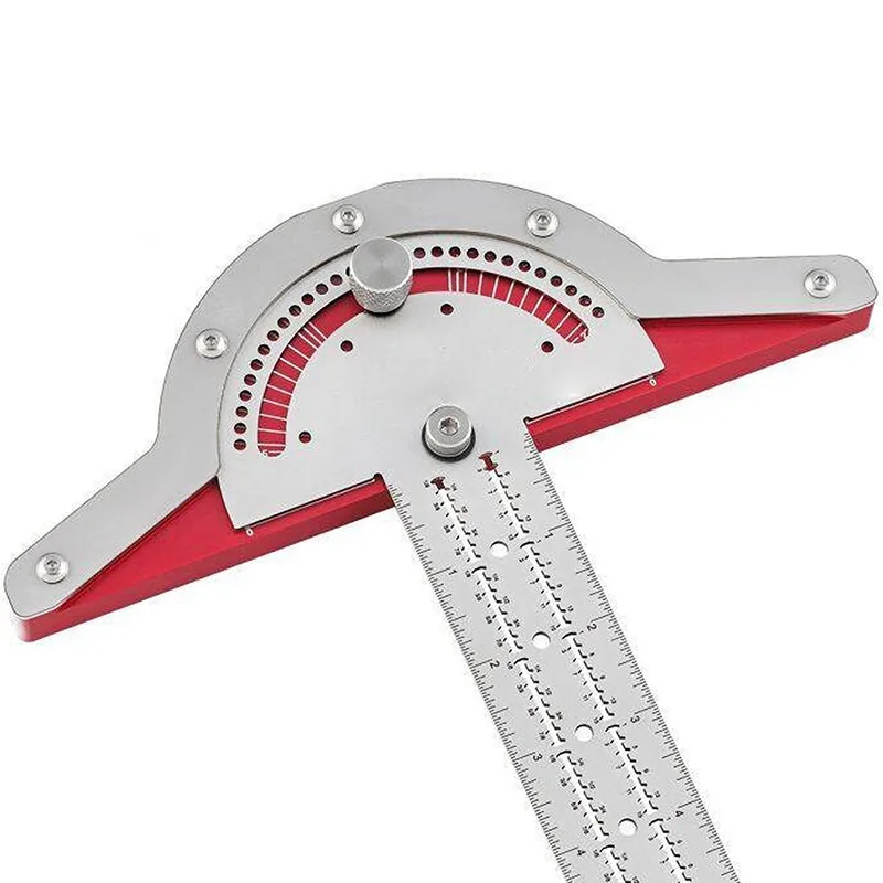 

Edge Ruler Woodworking Tools Protractor Angle Protractor Efficient Woodworking Ruler Angle Gauge Measure Caliper Carpentry Tool