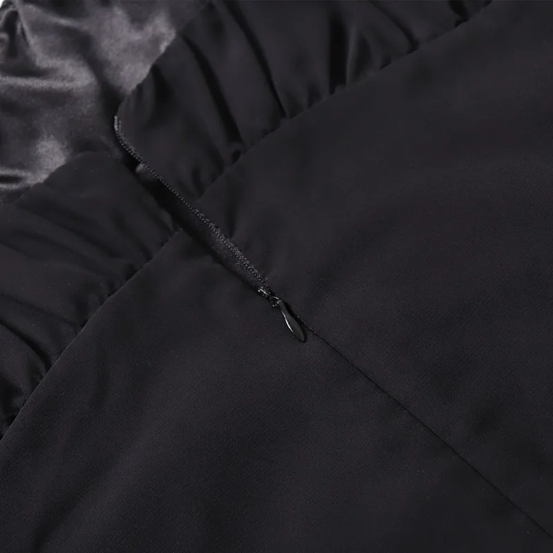 FORERUN женское шифоновое платье с длинным рукавом и открытой спиной зимние платья