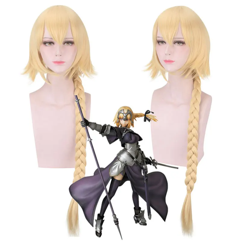 Парик для косплея по мотивам аниме Fate/apocrypha линейка в виде Жанны дуги с рисунком