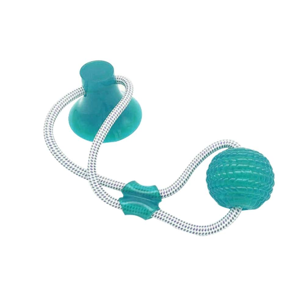 

Dog Toys Pet Puppy Interactive Suction Cup Push Ball Toys Molar Bite Toy Elastic Ropes Dog Tooth Chewing Supplies Hundespielzeug