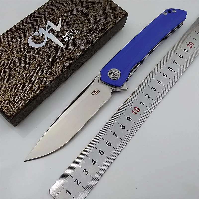 CH3002-BLUE CH3504 складной нож G10 Ручка D2 Лезвие Керамический шариковый подшипник Открытый походный Нож охотничий туризм Рыбалка EDC ручной инструмент подарок - Цвет: CH3002-BLUE