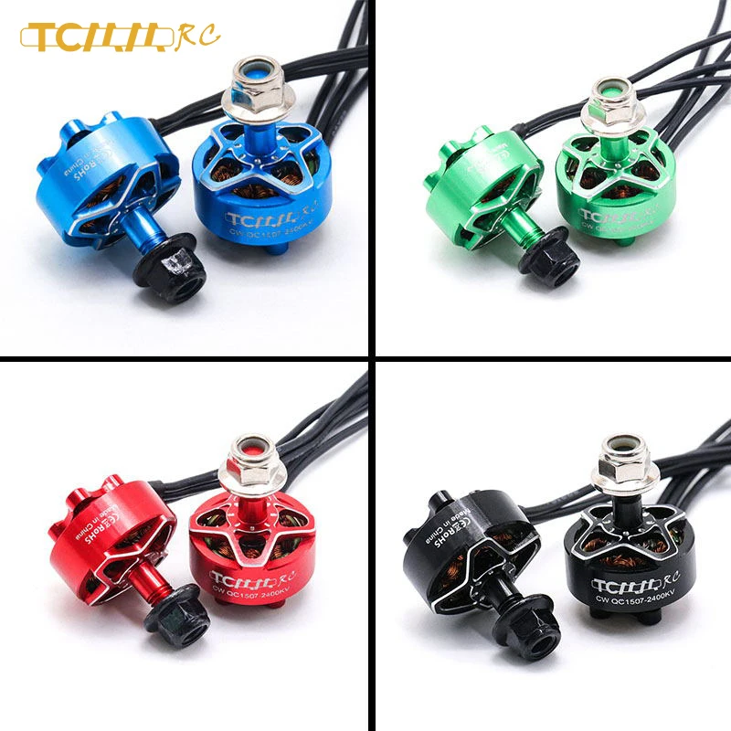 TCMMRC 1507 2400KV бесщеточный двигатель Fpv RC 3 6S для радиоуправляемого дрона FPV гоночный