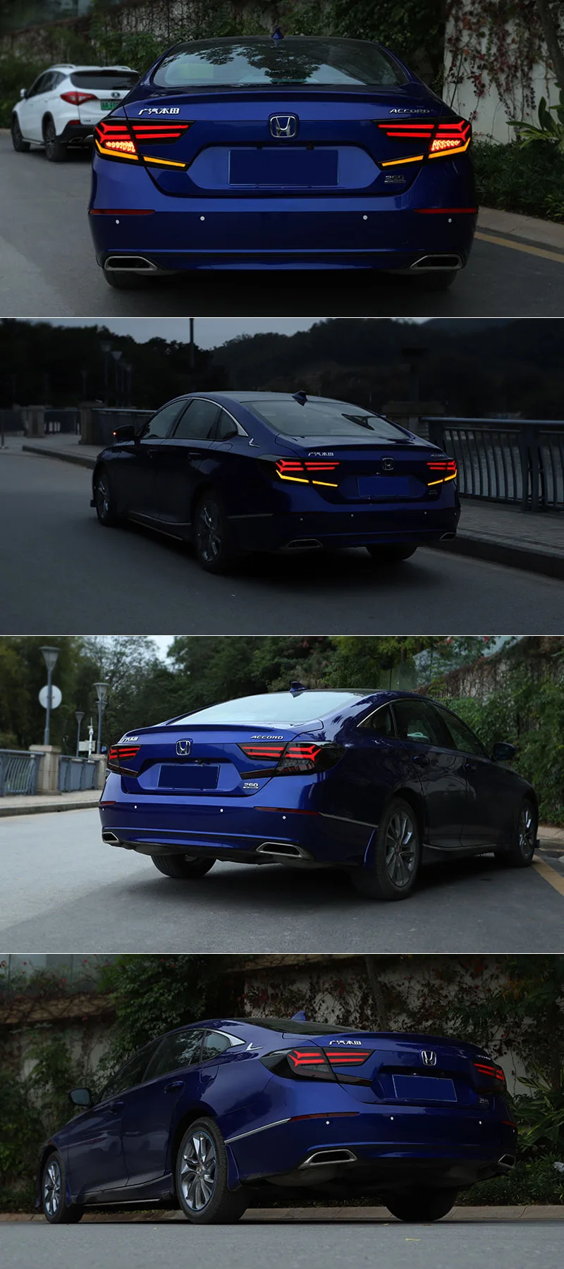 Автомобильный Стайлинг задний фонарь задние фонари для Honda Accord 10 задний фонарь DRL+ Динамический сигнал поворота+ обратный+ тормозной светодиодный