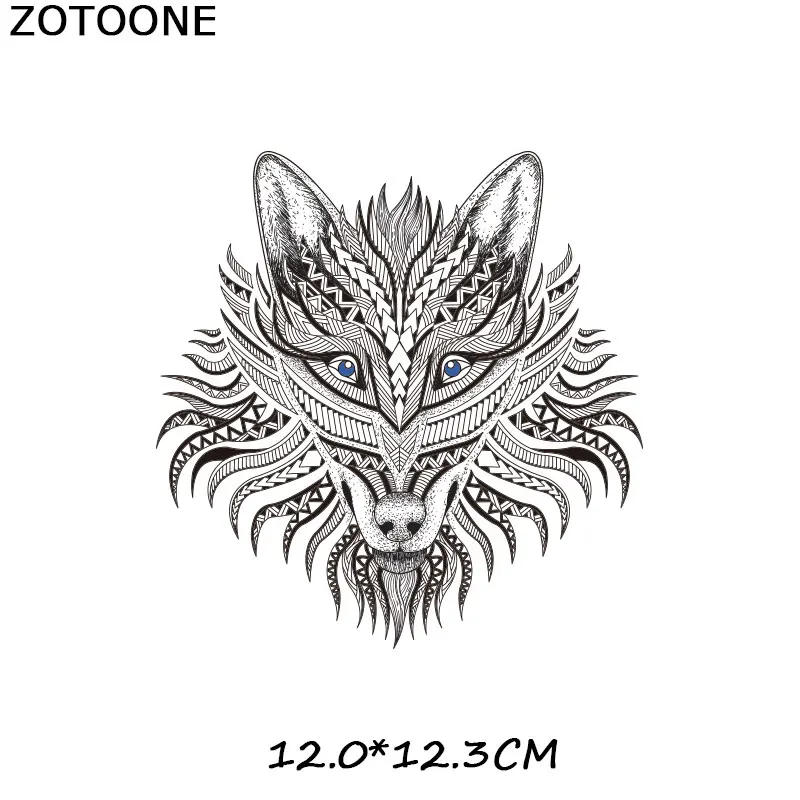 ZOTOONE Простой череп Тигр железные патчи для одежды Ловец снов теплопередача для футболок Наклейки Аппликации в подарок E - Цвет: ZT0908