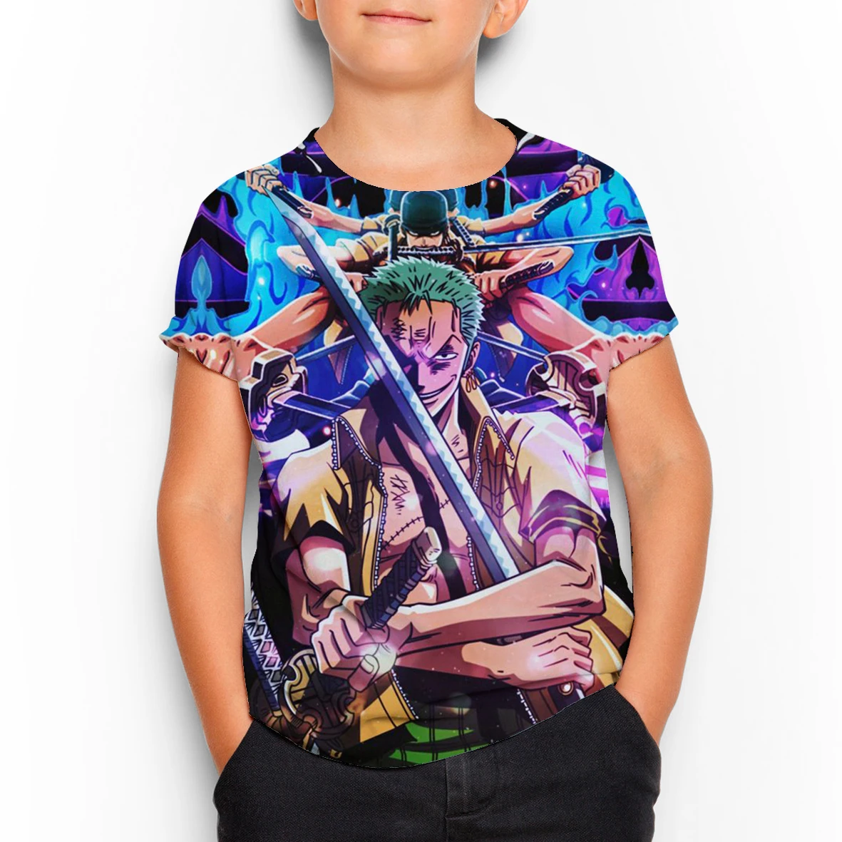 

ONE PIECE 3D Cool Girls/Boys T-shirts Oversized T-shirt for Teens Kids Short Sleeve T Shirts Tops Fashion Children's Clothing