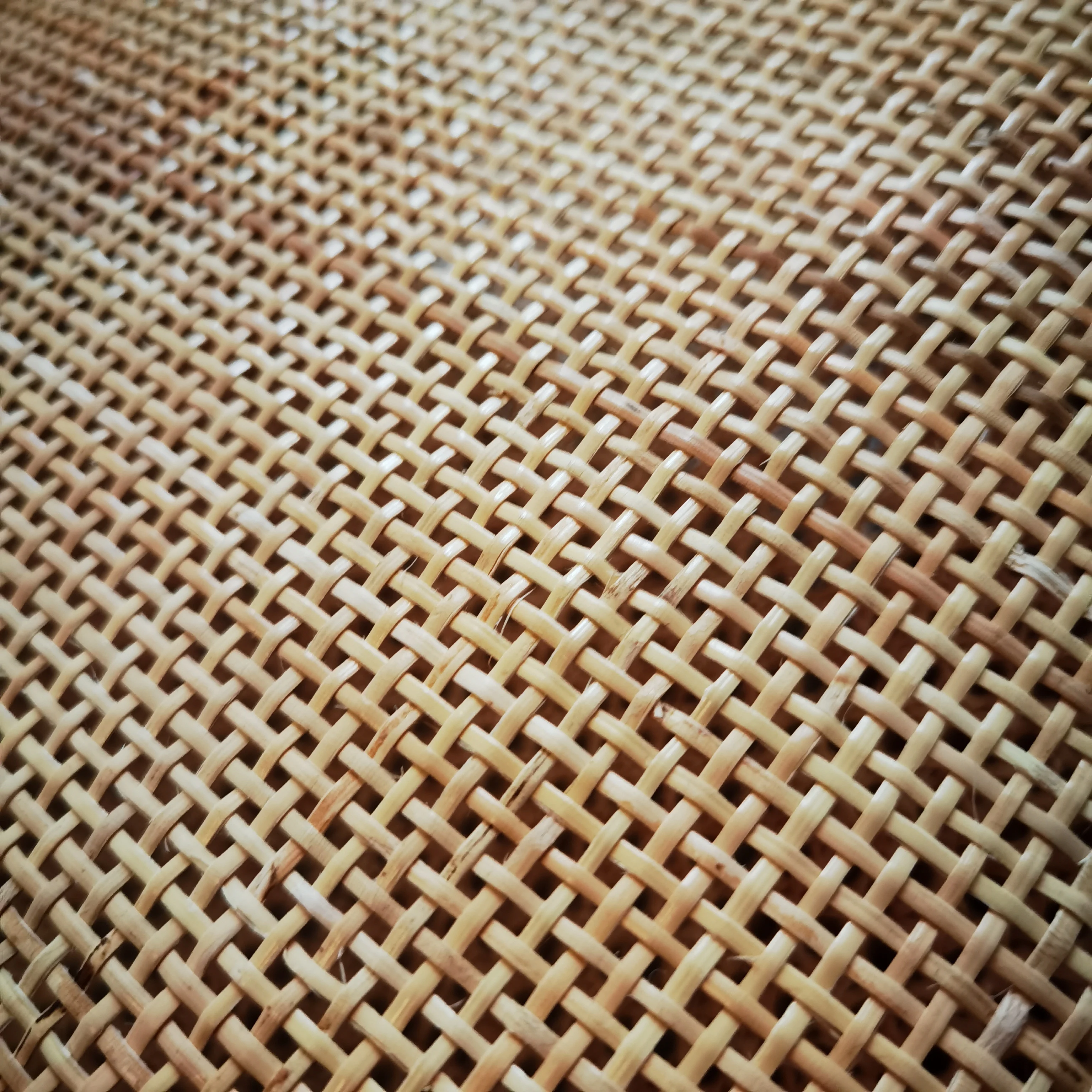 50cm x 1--1.5 Meters Natural Cane Webbing 2.0mm Checkered Real Indonesia Rattan Woven Roll Wardrobe Shoe Cabinet Accessories