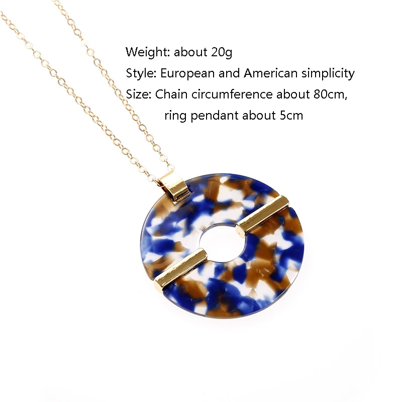 Женская леопардовый цвет акриловый цепочка ручной работы на свитер винтажная