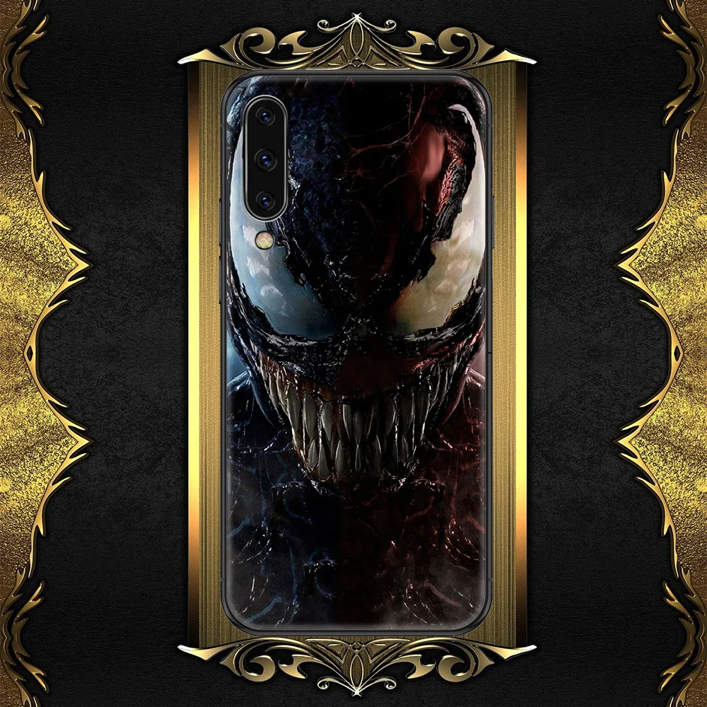 

Venomes Phone case For Samsung Galaxy A 3 5 7 8 10 20 21 30 40 50 51 70 71 E S 2016 2018 4G black silicone shell luxury hoesjes