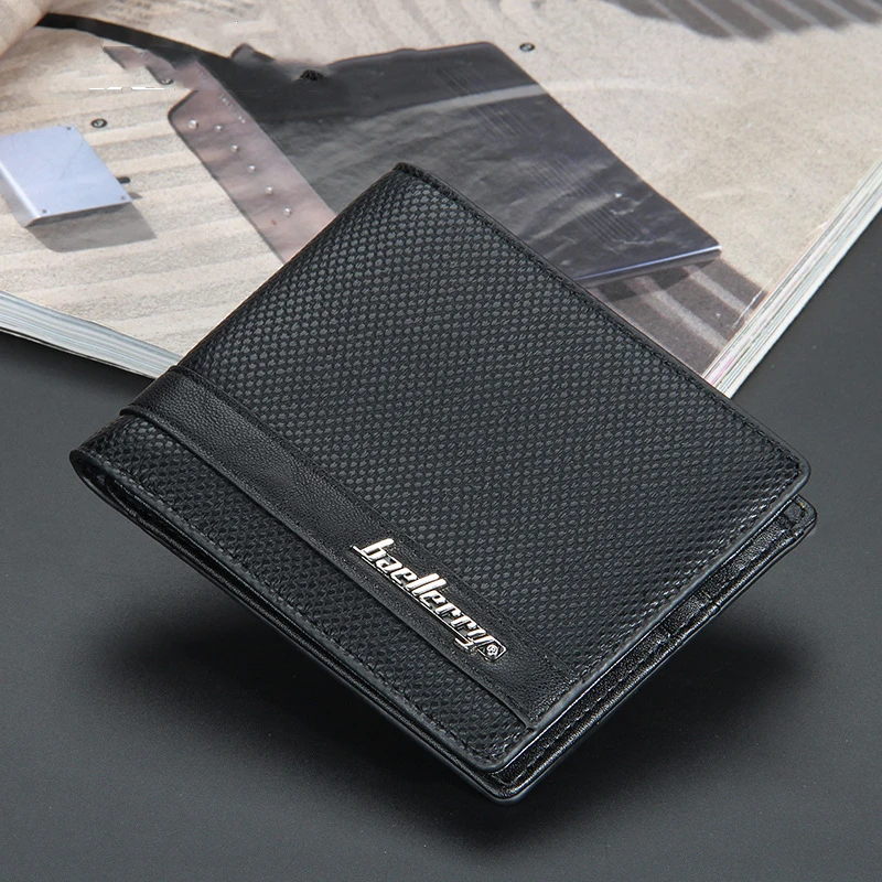 

Short Wallet Multi-card Position Horizontal Open Coin Purse Fashion Trend Card Package Purses Men Wholesale Dollar Wallets