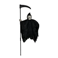 skull ghost witch yard sign ornament halloween decoration outdoor grim reaper craft decoration garden bar party brilliant