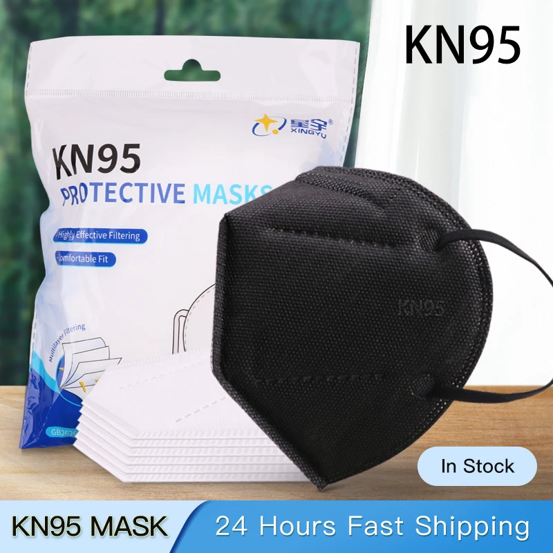 

10-200PCS FFP2 Masks KN95 Mascarillas 5 Layers Filter Reusable Face Mask Protective Mouth Masken CE FFP2MASK Respirator Masque