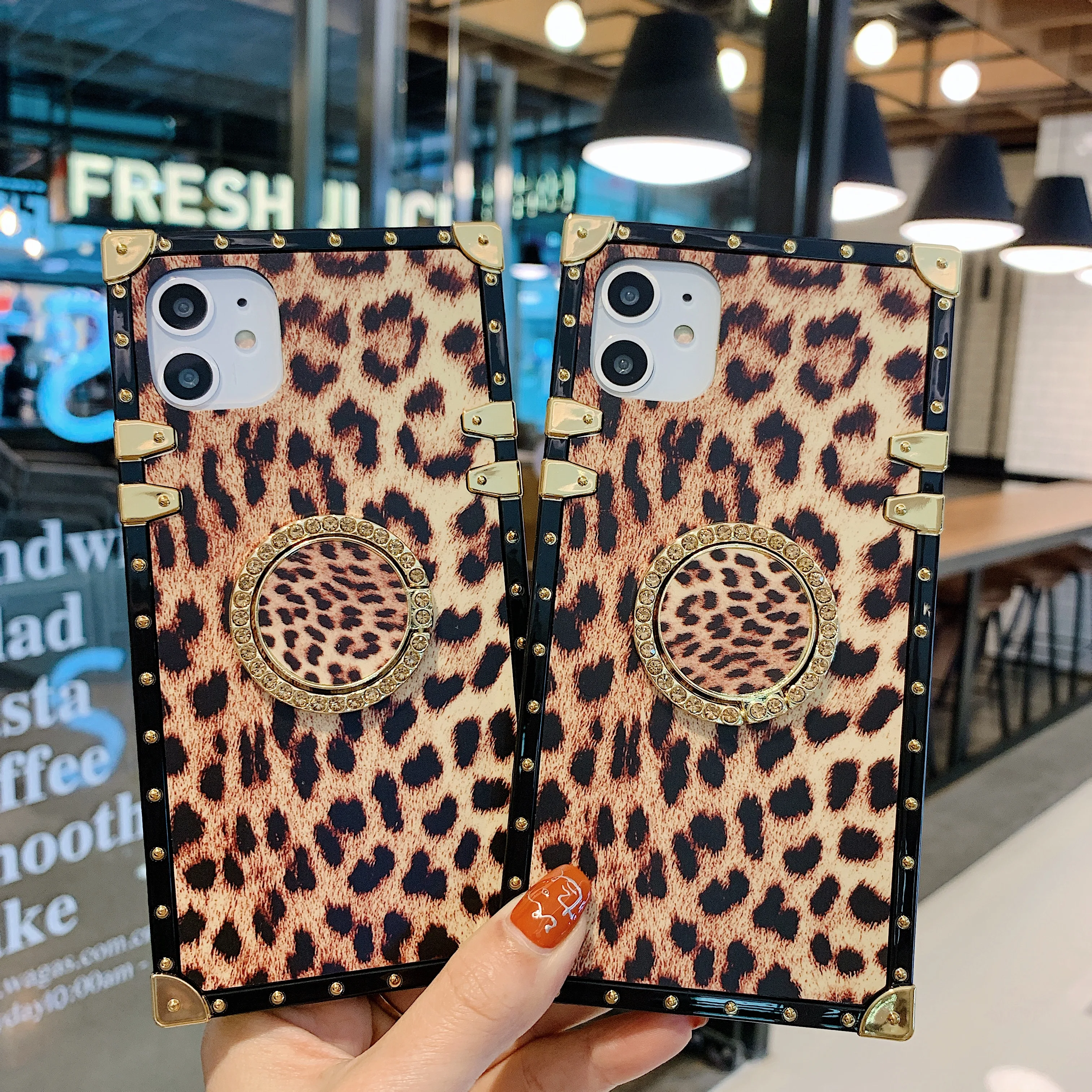 Чехлы для Huawei Mate40 Pro Nova7SE P30 P40 MATE30 Nova6 Nova8 Nova3i P20 квадратный леопардовый чехол