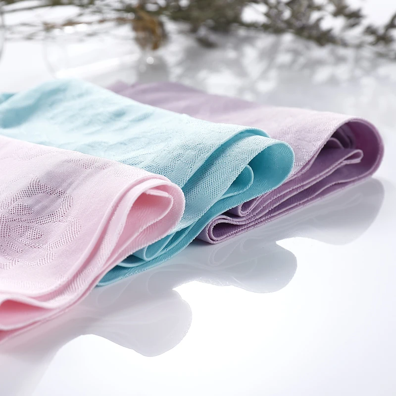 Женские Бесшовные жаккардовые трусики брифы со средней посадкой|Женские