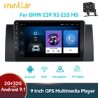 Автомагнитола для BMW E39 E53 X5 M5, мультимедийная стерео-система на Android, с 9 